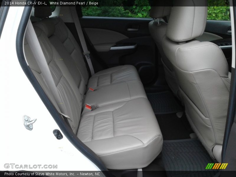 White Diamond Pearl / Beige 2014 Honda CR-V EX-L