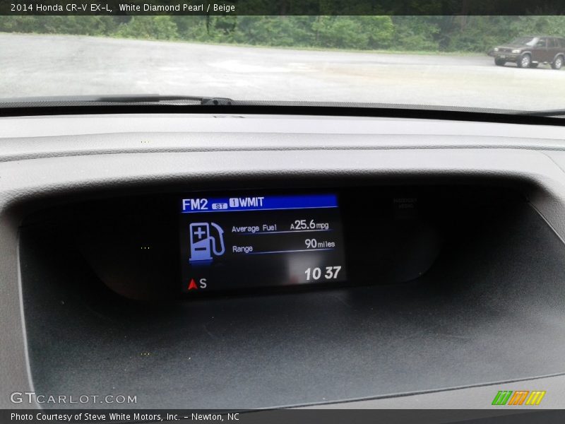 White Diamond Pearl / Beige 2014 Honda CR-V EX-L