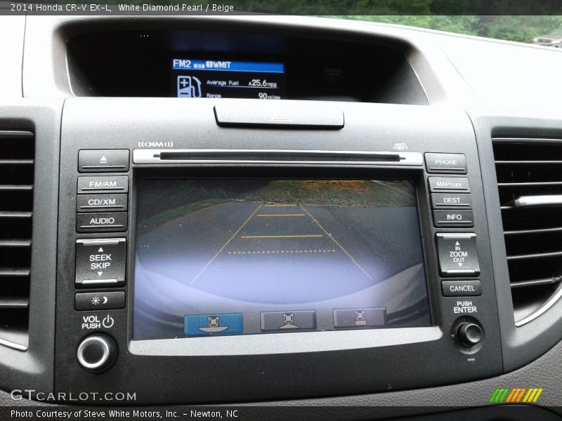 White Diamond Pearl / Beige 2014 Honda CR-V EX-L