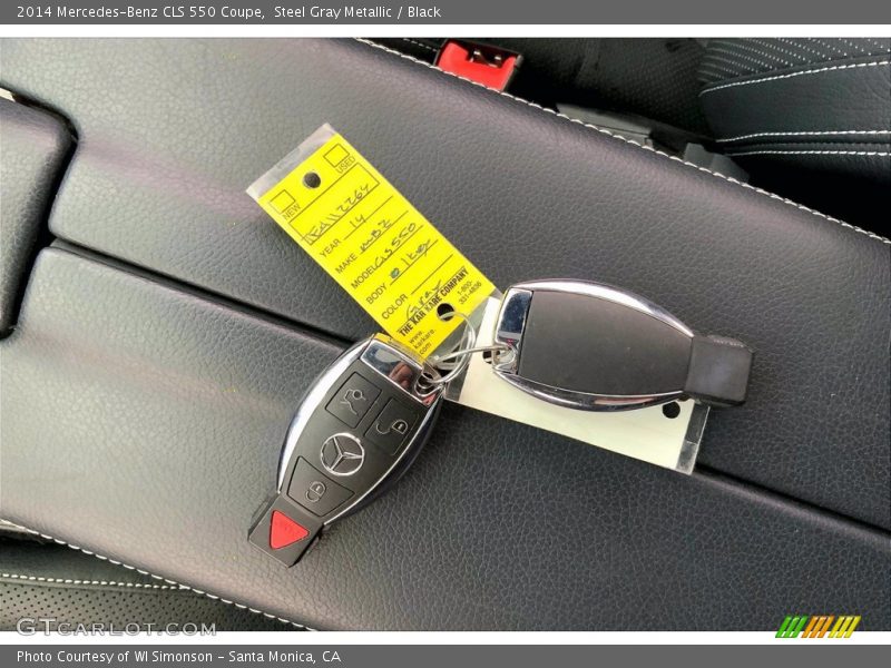Steel Gray Metallic / Black 2014 Mercedes-Benz CLS 550 Coupe