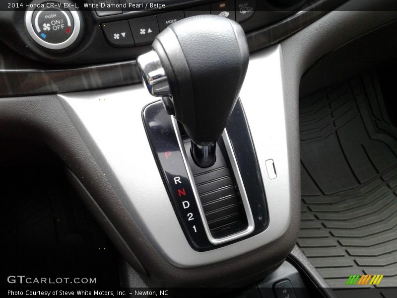 White Diamond Pearl / Beige 2014 Honda CR-V EX-L