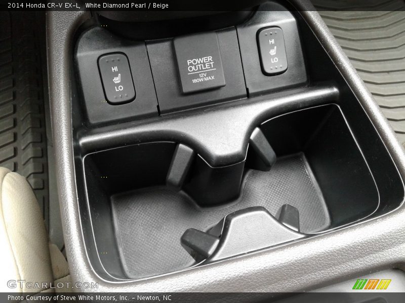 White Diamond Pearl / Beige 2014 Honda CR-V EX-L
