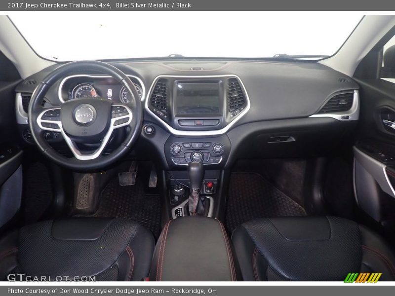 Billet Silver Metallic / Black 2017 Jeep Cherokee Trailhawk 4x4