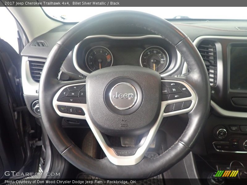 Billet Silver Metallic / Black 2017 Jeep Cherokee Trailhawk 4x4