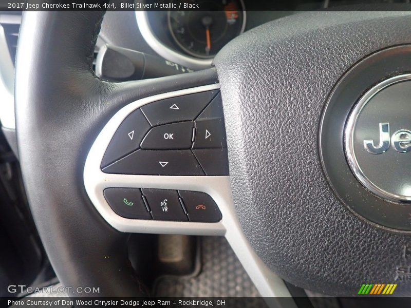 Billet Silver Metallic / Black 2017 Jeep Cherokee Trailhawk 4x4