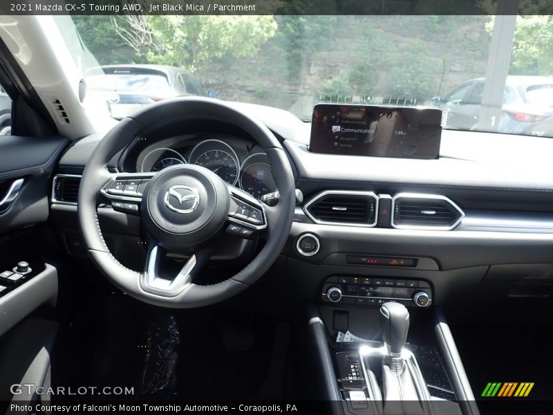 Jet Black Mica / Parchment 2021 Mazda CX-5 Touring AWD