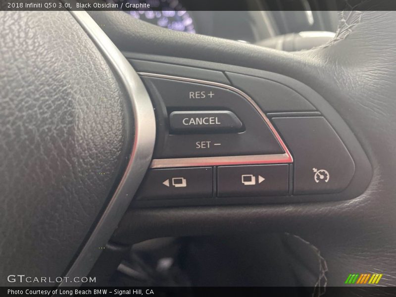 Black Obsidian / Graphite 2018 Infiniti Q50 3.0t