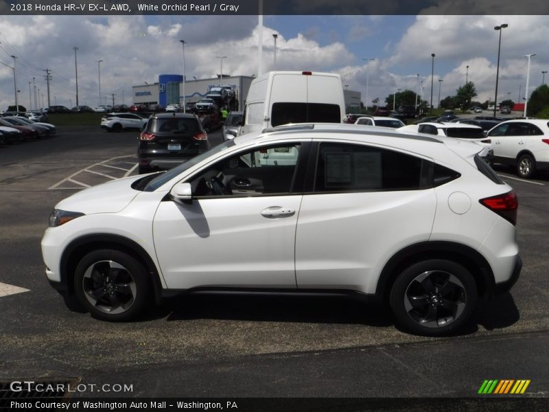 White Orchid Pearl / Gray 2018 Honda HR-V EX-L AWD