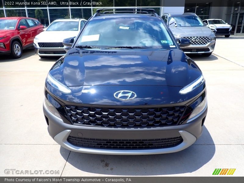 Ultra Black / Gray/Black 2022 Hyundai Kona SEL AWD