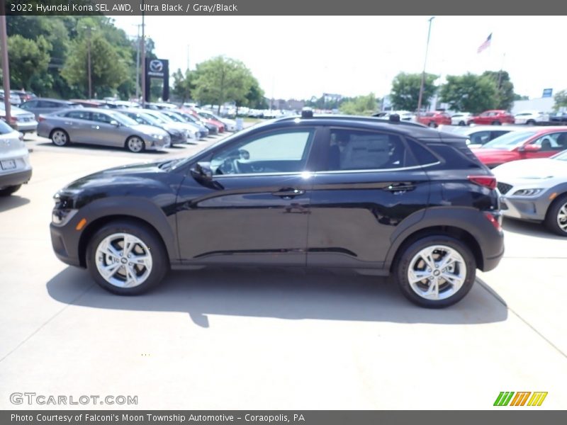 Ultra Black / Gray/Black 2022 Hyundai Kona SEL AWD