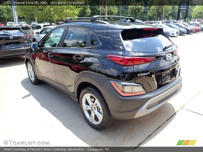 Ultra Black / Gray/Black 2022 Hyundai Kona SEL AWD