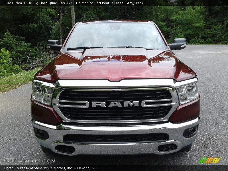 Delmonico Red Pearl / Diesel Gray/Black 2021 Ram 1500 Big Horn Quad Cab 4x4
