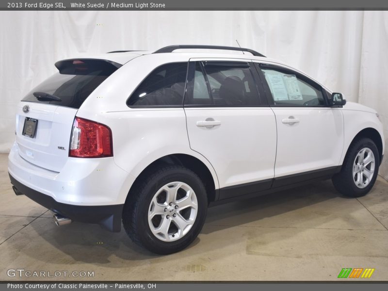 White Suede / Medium Light Stone 2013 Ford Edge SEL