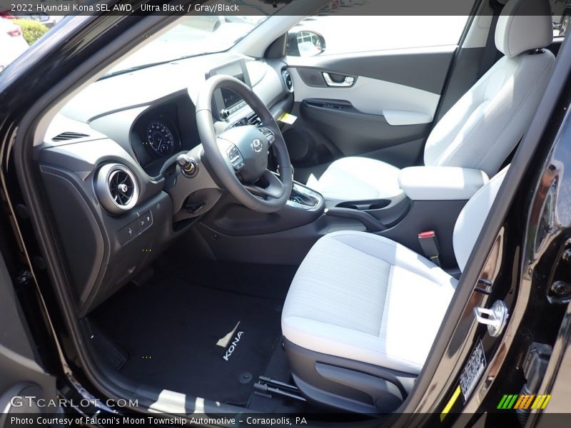  2022 Kona SEL AWD Gray/Black Interior