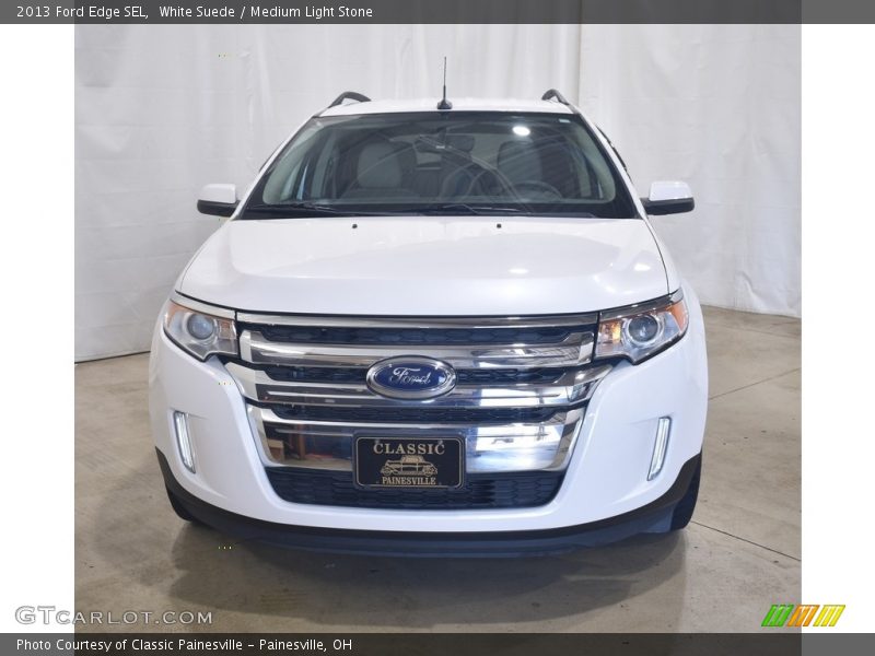White Suede / Medium Light Stone 2013 Ford Edge SEL