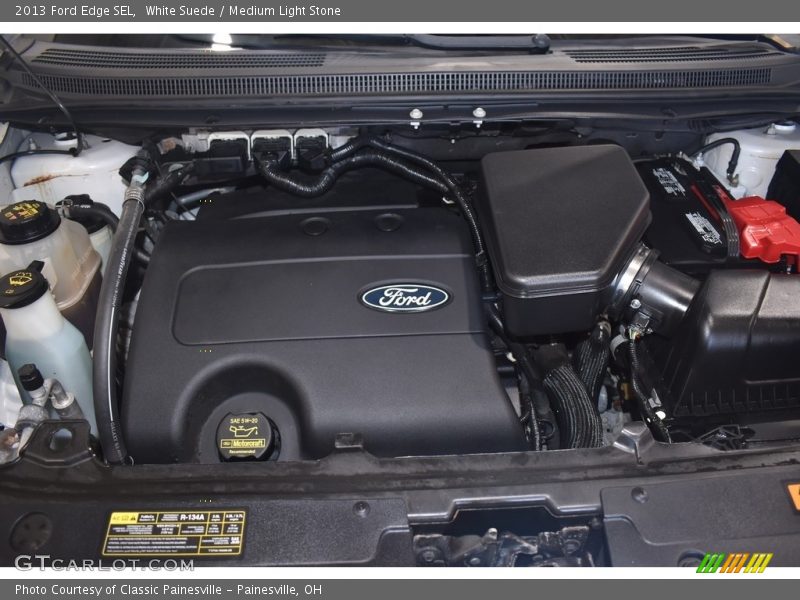 White Suede / Medium Light Stone 2013 Ford Edge SEL