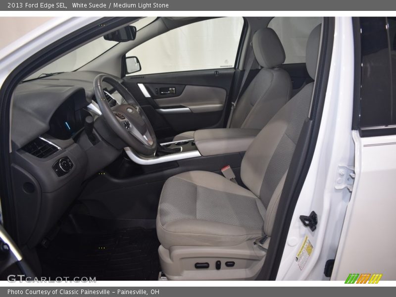 White Suede / Medium Light Stone 2013 Ford Edge SEL