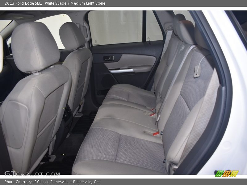 White Suede / Medium Light Stone 2013 Ford Edge SEL
