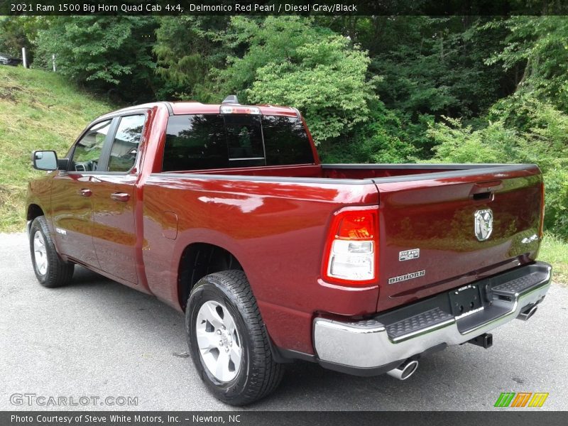 Delmonico Red Pearl / Diesel Gray/Black 2021 Ram 1500 Big Horn Quad Cab 4x4
