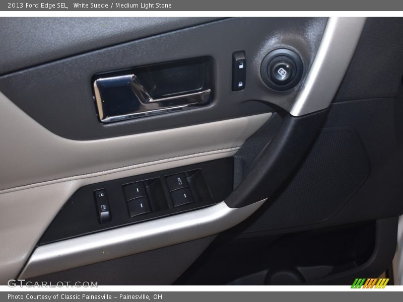 White Suede / Medium Light Stone 2013 Ford Edge SEL