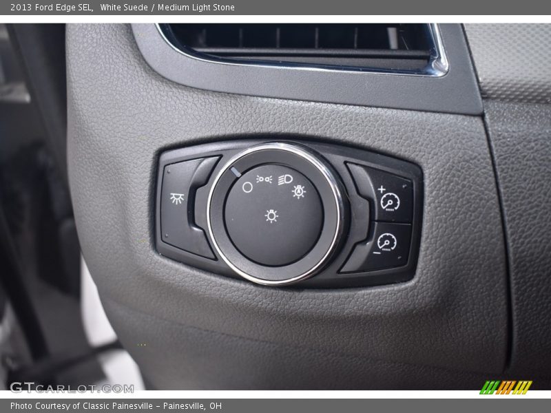 White Suede / Medium Light Stone 2013 Ford Edge SEL