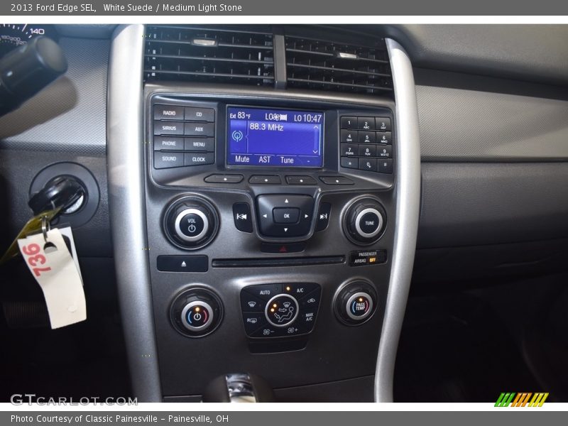 White Suede / Medium Light Stone 2013 Ford Edge SEL