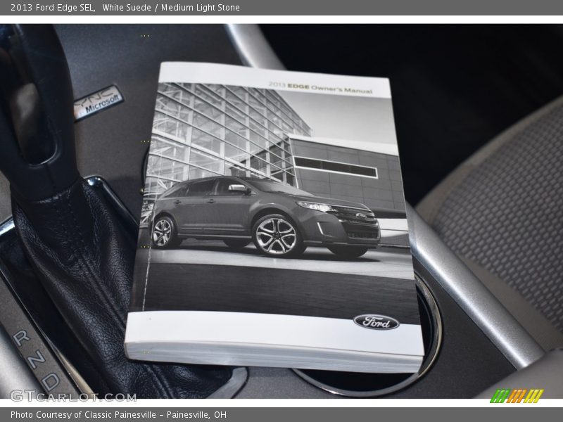 White Suede / Medium Light Stone 2013 Ford Edge SEL