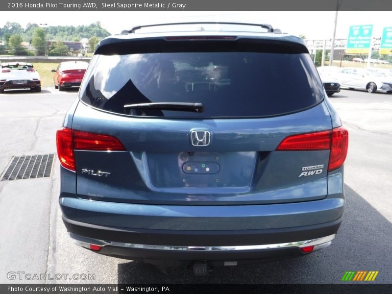 Steel Sapphire Metallic / Gray 2016 Honda Pilot Touring AWD