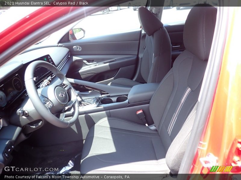 Calypso Red / Black 2021 Hyundai Elantra SEL
