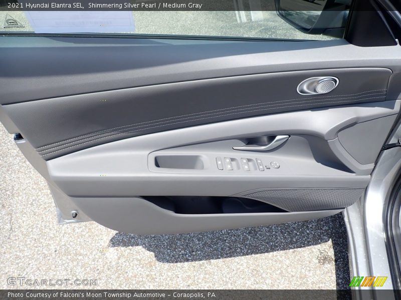 Shimmering Silver Pearl / Medium Gray 2021 Hyundai Elantra SEL