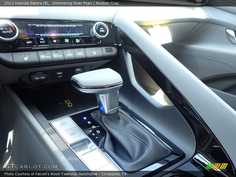 Shimmering Silver Pearl / Medium Gray 2021 Hyundai Elantra SEL
