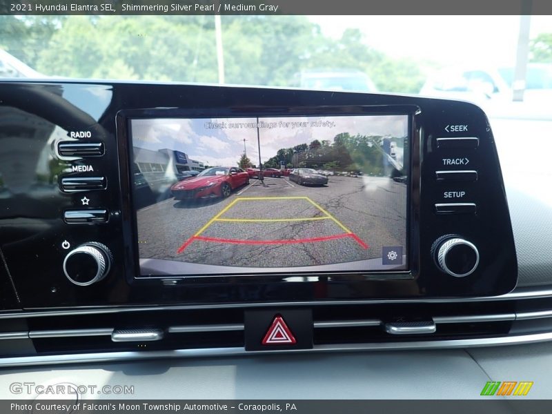 Shimmering Silver Pearl / Medium Gray 2021 Hyundai Elantra SEL