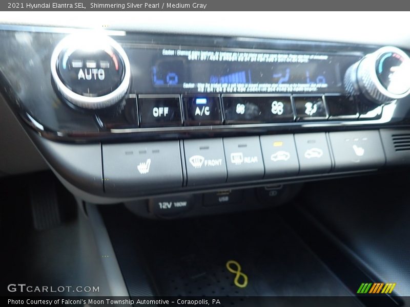 Shimmering Silver Pearl / Medium Gray 2021 Hyundai Elantra SEL