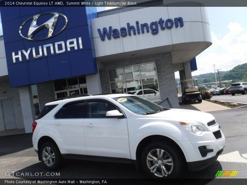 Summit White / Light Titanium/Jet Black 2014 Chevrolet Equinox LT AWD