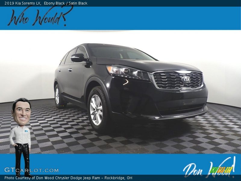 Ebony Black / Satin Black 2019 Kia Sorento LX