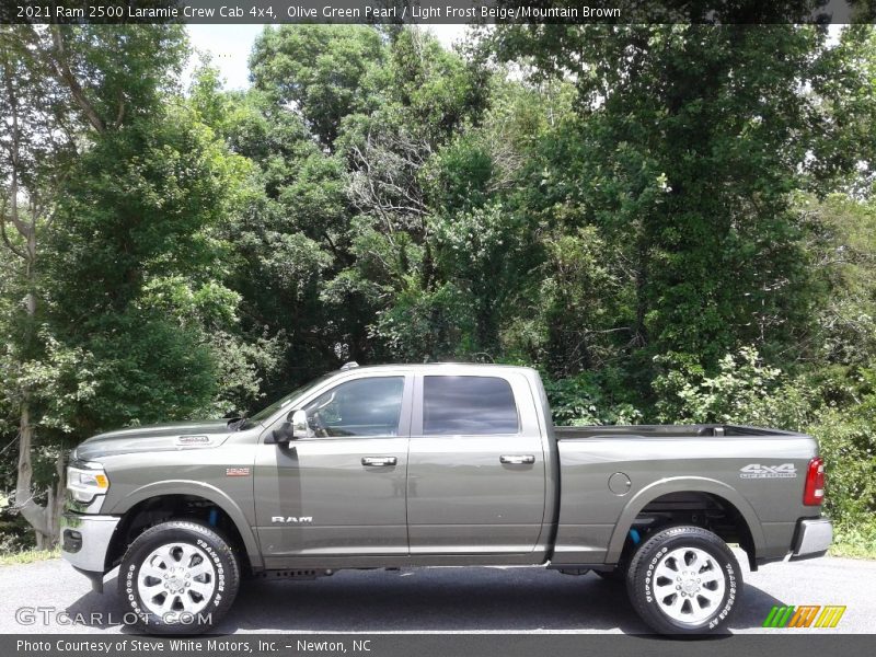 Olive Green Pearl / Light Frost Beige/Mountain Brown 2021 Ram 2500 Laramie Crew Cab 4x4