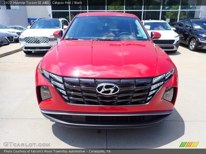 Calypso Red / Black 2022 Hyundai Tucson SE AWD