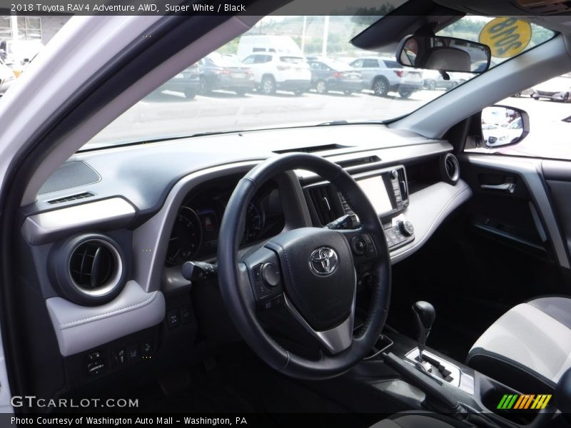 Super White / Black 2018 Toyota RAV4 Adventure AWD