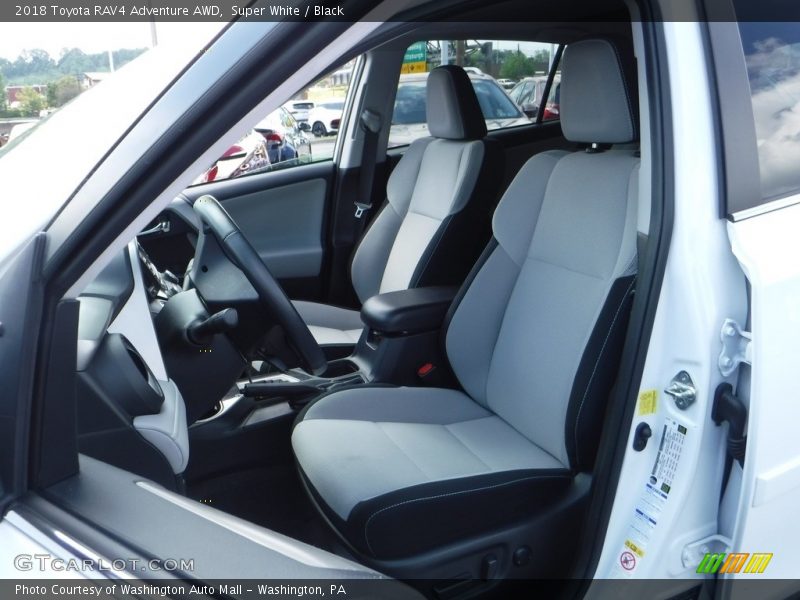 Super White / Black 2018 Toyota RAV4 Adventure AWD