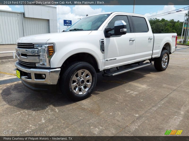 White Platinum / Black 2019 Ford F250 Super Duty Lariat Crew Cab 4x4