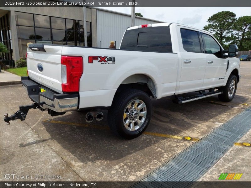 White Platinum / Black 2019 Ford F250 Super Duty Lariat Crew Cab 4x4