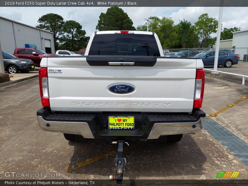 White Platinum / Black 2019 Ford F250 Super Duty Lariat Crew Cab 4x4
