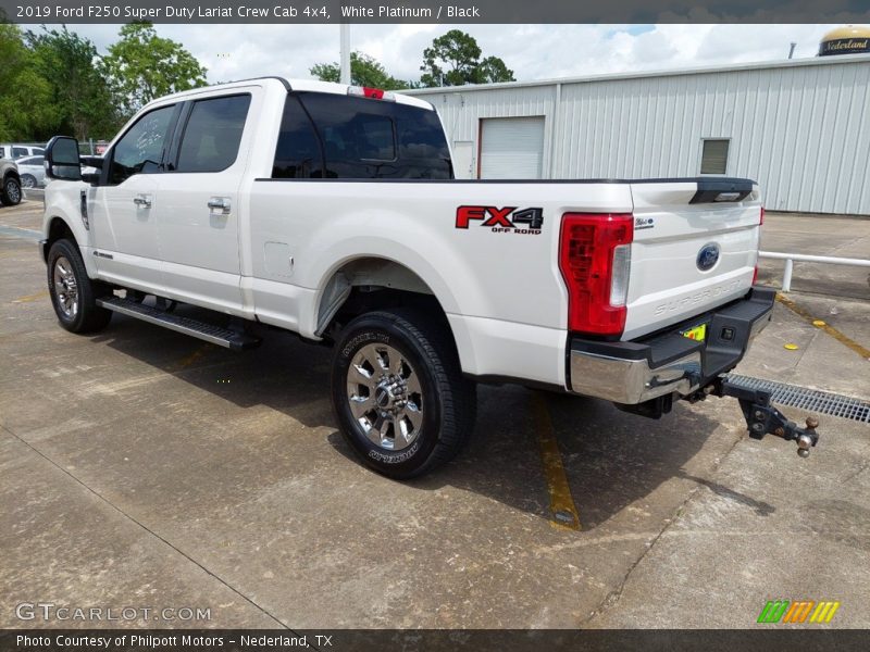 White Platinum / Black 2019 Ford F250 Super Duty Lariat Crew Cab 4x4