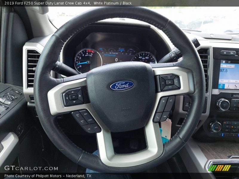 White Platinum / Black 2019 Ford F250 Super Duty Lariat Crew Cab 4x4