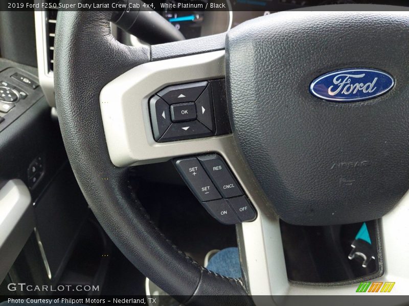 White Platinum / Black 2019 Ford F250 Super Duty Lariat Crew Cab 4x4