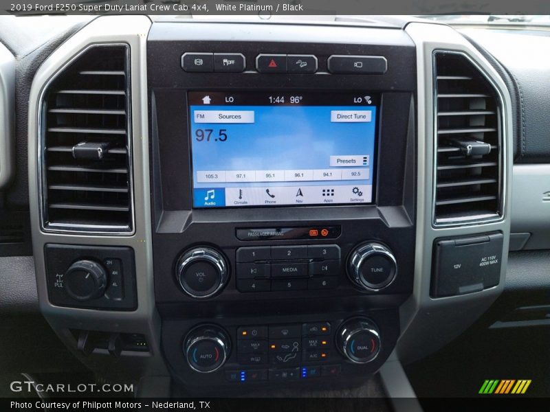 White Platinum / Black 2019 Ford F250 Super Duty Lariat Crew Cab 4x4