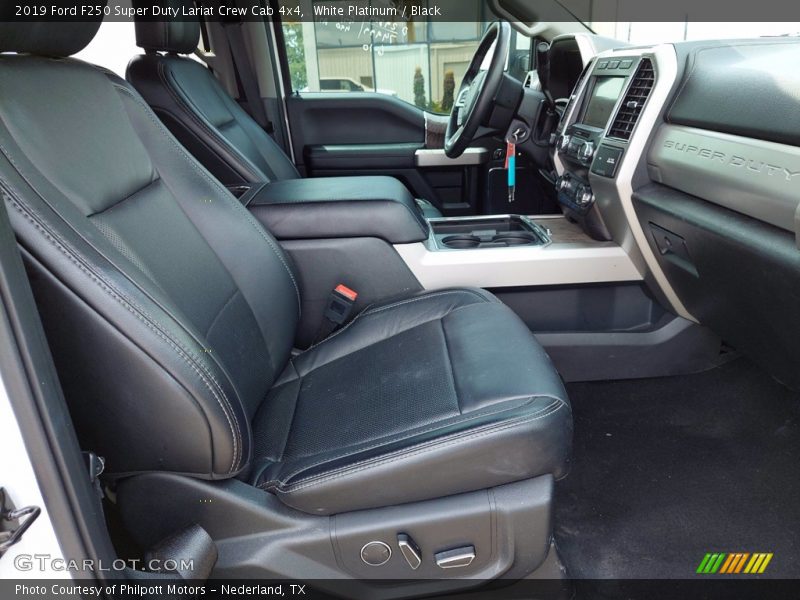 White Platinum / Black 2019 Ford F250 Super Duty Lariat Crew Cab 4x4