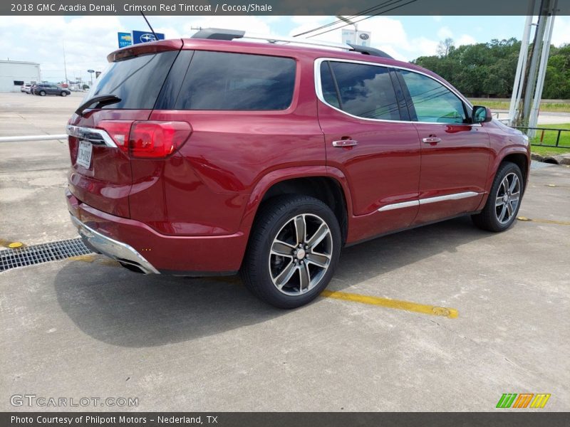 Crimson Red Tintcoat / Cocoa/Shale 2018 GMC Acadia Denali