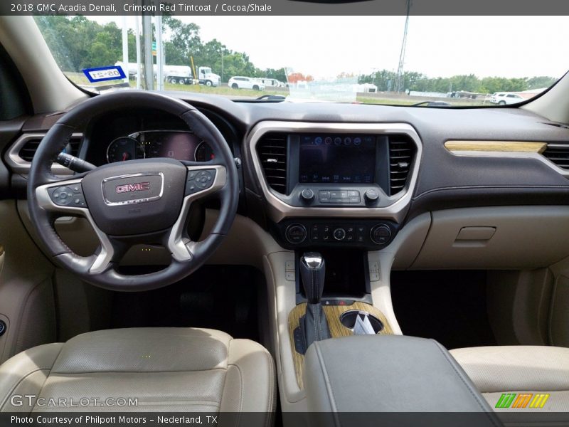 Crimson Red Tintcoat / Cocoa/Shale 2018 GMC Acadia Denali