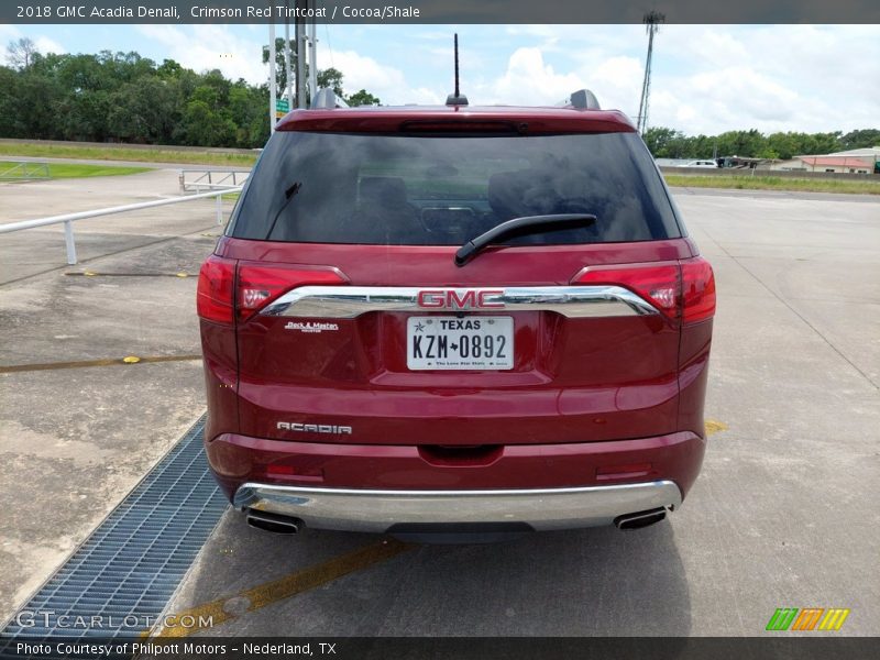 Crimson Red Tintcoat / Cocoa/Shale 2018 GMC Acadia Denali